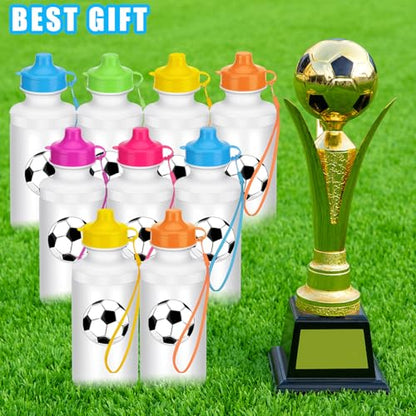 Zubebe 36 Pcs Sports Water Bottles Bulk Squeeze Reusable Plastic Water Bottles Back to School Supplies Summer Gifts for Students School Travel Hiking Cycling Event Team Gift - color: Mix Color