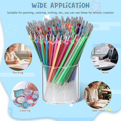 Glitter Pen Refills Signature Gel Ink Pen Refill Replacement for Office and School Use Portable Creative Refills for Smooth Writing