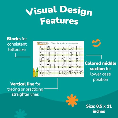 Channie's Visual Handwriting Workbooks 2 Pak! for 1st - 3rd grades 80 pages 8 x 11.5 Quick Improvement with visual guidance - size: 8 x 11.5 inches (2 Pack)