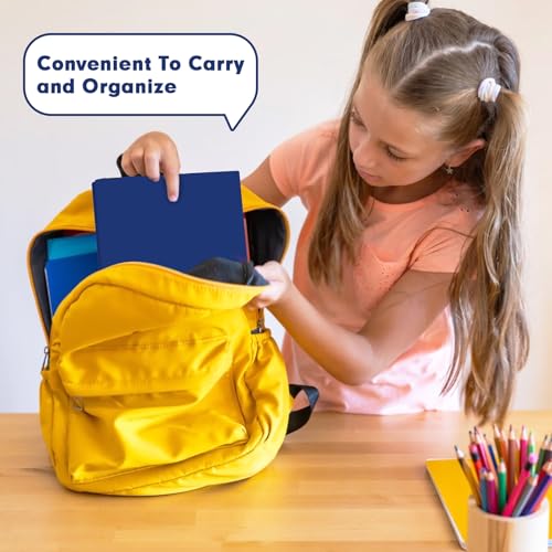 Plastic 2 Pocket Folders with Prongs, 30 Pack, Heavyweight, Letter Size Poly Folders with 3 Metal Prongs Fastener Clips (Blue) - color: Blue