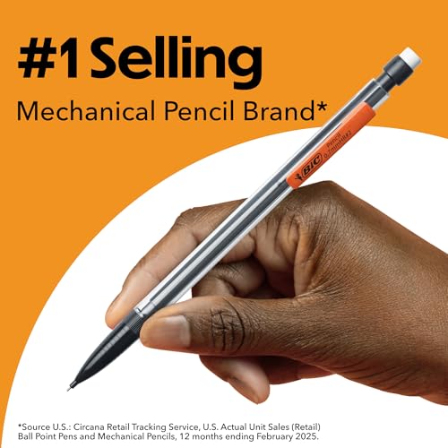 BIC Pencil Lead Refills, Medium Point (0.7mm), 30ct (L730P1),Black - size: 30 Count (Pack of 1), style: Medium Point