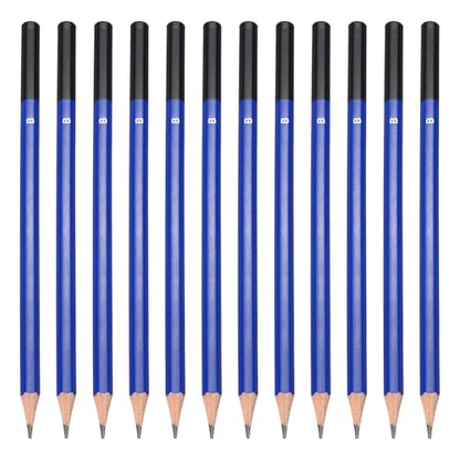 PATIKIL B Drawing Pencils for Sketching, 12PCS Sketch Pencils for Drawing Art Pencils Graphite Wood Pre-sharpened for Drawing Sketching Artists, B Pencils - size: 1 Count (Pack of 1), style: B