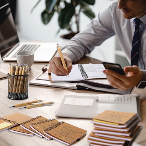 10 Sets Inspirational Notebooks Bulk Back to School Spiral Notebook with Notepad and Bamboo Pen Team Appreciation Gift for Office Teacher Employee Social Worker Student (May You Be Proud) - style: May You Be Proud
