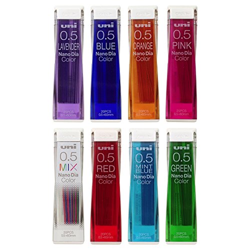 Uni Color Mechanical Pencil 0.5mm Lead, Nanodia, Lavender, 0.5mm Lead