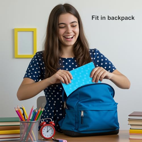 ViVin Plastic Folders with Pockets and Prongs,6 Pack,Heavy Duty 2-Pocket File Folder with 3 Fasteners,Fits Letter Size Paper,for School Home and Office(Bright Blue) - color: Bright Blue, size: 6 PACK