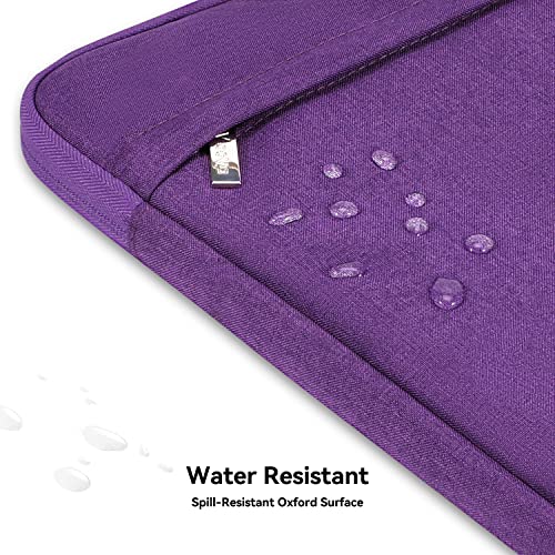 Voova Laptop Bag 13 14 Inch for Women, Waterproof Computer Sleeve Carrying Case with Shoulder Straps & Handle Compatible with Macbook Air 13 M2/M3/M4, MacBook Pro 13/14, HP Chromebook 14, Purple - color: Purple, size: 13-14 Inch(35 x 24 x 2.5 cm)