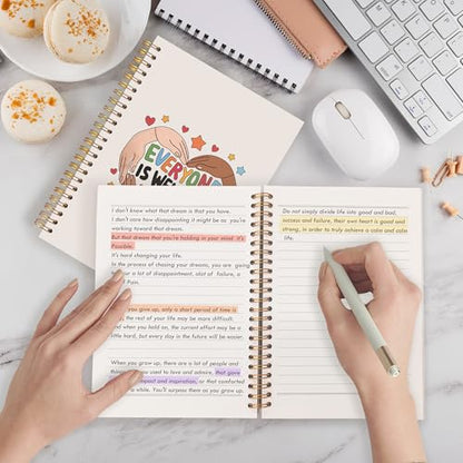 Diversity Inclusion Teachers Spiral Notebooks, Everyone is Welcome Here Equality Journal for Writing, End of Year Teacher Appreciation Gifts Notebook for Note Taking, 5.5x8.3 Inch - color: Diversity Inclusion Teachers