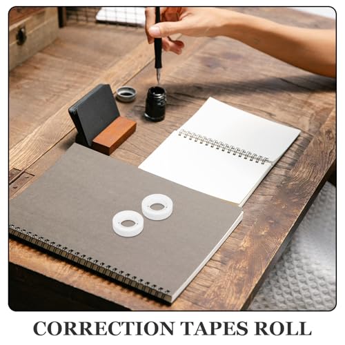 Lurrose 12mm Matte Writable Tape for Gift Wrapping and Correction, BOPP Tape with No Residue, 25 Meters Per Roll, for Students and Office Study Use