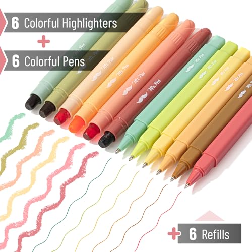Mr. Pen- Bible Highlighters and Pens No Bleed with Case, 19 Pack | Colorful Ink Pens with 6x Refills for Highlighting, Bullet Journaling, Note-Taking, Summarizing, Bible Study, Planning