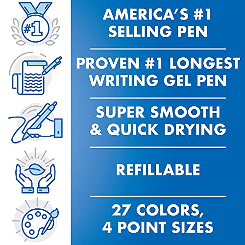Pilot G2 Gel Ink Refills, Fine Point 0.7 mm, G2 Pen Refills, Red, Pack of 2