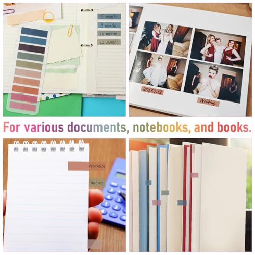 Lurrose 2400pcs Annotation Tabs: Transparent Page Markers - Writable and Repositionable Sticky Index Tabs for Page Marking Classify File