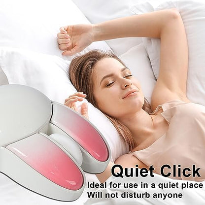 Wireless Mouse, Pink, Bluetooth & 2.4G Dual-modes, Unisex, 1200DPI, Quiet Click, Smooth Texture, 10m Range, Compatible with Windows, Mac OS, Chromebooks, iPad, Laptops - color: Pink&White