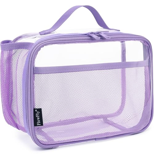 FlowFly Kids Lunch box Insulated Soft Bag Mini Cooler Back to School Thermal Meal Tote Kit for Girls, Boys,ClearPurple - color: ClearPurple