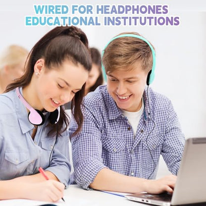 Konohan 30 Pack Headphones Bulk Headphone for School Classroom Student Wired Headphones Adjustable with 3.5 mm Jack for Adults (Macaron) - color: Macaron