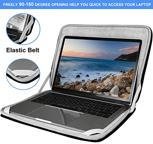Laptop Sleeve 14 inch, Upgrade Durable Shockproof Protective Computer Cover Flip Case Briefcase Carrying Bag Compatible with 14" HP, Lenovo, Asus, Acer, Notebook, Chromebook Computer, Black - color: Black, size: 14 Inch