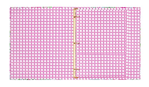 Lilly Pulitzer 디바이더가 있는 1.9cm(0.75인치) 바인더, 리프 잇 와일드 | 귀여운 핑크, 포켓 및 3개의 탭 칸막이가 있는 3링 종이 홀더, 사무실용 금속 링 바인더가 있는 얇은 미적 바인더 - color: Leaf It Wild