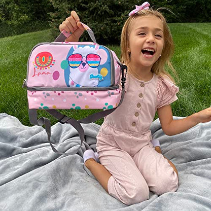seastig Rolling Backpack for Kids Wheeled Backpack 18in Double Handle Backpack with Wheels - color: Sheep