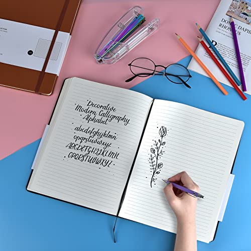 Coopay 3 Pack B5 Journal Notebooks Classic College Ruled Notebooks Hardcover Lined Journals for Office Home School Business Writing Note Taking, 10.2 x 7.5 inch, 100GSM Thick Paper, 160 Pages (Black) - color: Black