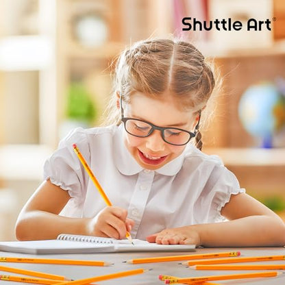 Shuttle Art 1500 Pack #2 HB Pencils Pre-Sharpened, Bulk Pencils with Erasers