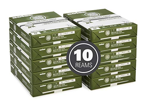 Boise Paper X-9 Multi-Use Copy Paper - 10 Ream (5000 Sheets) | 8.5" x 11" Letter | 92 Bright White - 24 lb. | CC2241-CTN - size: 10 Reams (5000 Sheets), style: 8.5 x 11, 24 lb.