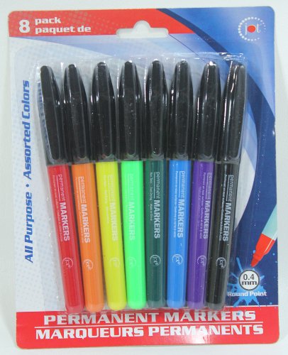Jot All Purpose Assorted Permanent Markers 8