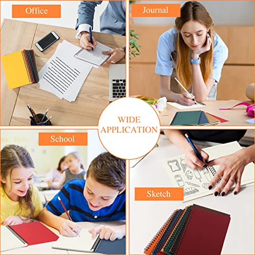 Yahenda Spiral Notebook College Ruled Journals Notebooks Lined 8.3 x 5.5 Inch Note Books Bulk A5 Writing Notebooks Thick Paper Notebook for Office Business School Supplies (Rich Colors,108 Pcs) - color: Lined