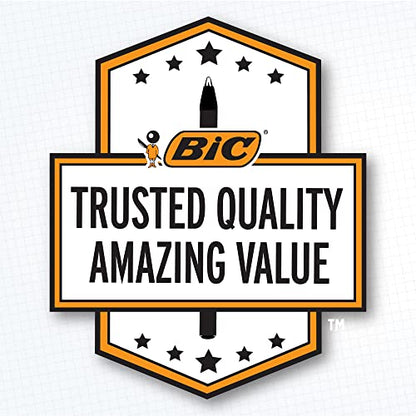 BIC Cristal Xtra Bold Ballpoint Pens,Bold Point (1.6mm) For Vivid And Dramatic Lines,Black Ink,Perfect Ink Pens,24 Count (Pack of 2) - color: Black Ink, size: 24 Count (Pack of 2), style: Bold Point (1.6mm)