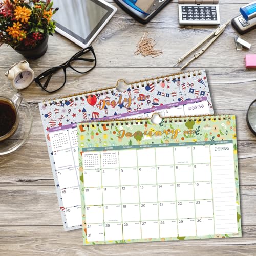 Lbylyhxc 2026-2027 Calendar - Includes July 2026 to December 2027-18 Monthly Wall Calendar 2026 - 2027, 11 x 8.5 Inches.Thick Paper with Julian Dates and Block for New Year and Christmas Presents (Calendar 2026-2027 Festival) - color: Calendar 2026-2027 F