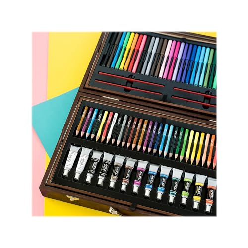 Art 101 Deluxe Art Set, Assorted Colors, 215 Pieces (53215)