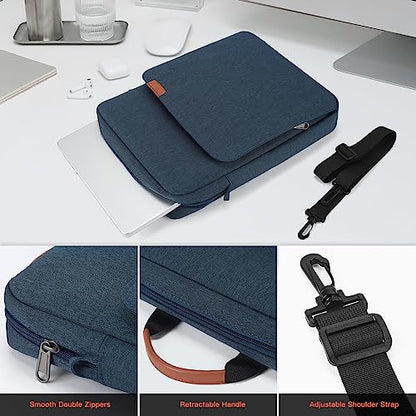 12.9-13 Inch iPad Carrying Bag for 2026 13 inch iPad Air M4 M3 M2 & iPad Pro M4 M5 with Magic Keyboard, iPad Pro 12.9, Travel Shoulder Sleeve Case Bag, Navy Blue - color: Navy Blue, size: 12.9-14 inch