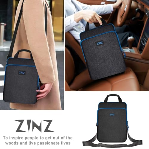 ZINZ Laptop Case 12.9 13 Shoulder Bag, Expandable Handbag with Valuables Compartment Compatible with MacBook Air/Pro/Neo 13" M5/M4/M3/M2/M1, iPad 12.9/13/11, Water-Resistant & Shockproof,B01K03 - color: B01k03, size: 13"