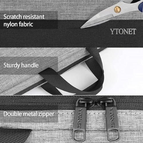 Ytonet 14 Inch Laptop Case, Water Resistant Laptop Sleeve Cover | Compatible with 14 inch MacBook Air, MacBook Pro, HP, Lenovo, Dell, Asus, Acer, and Chromebook Notebooks, Grey - color: Grey, size: 14 in