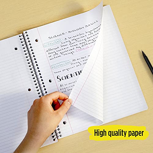 Five Star Advance Spiral Notebook, 1 Subject, College Ruled Paper, 100 Sheets, 11 x 8-1/2 inches, Green (72884) - color: Green
