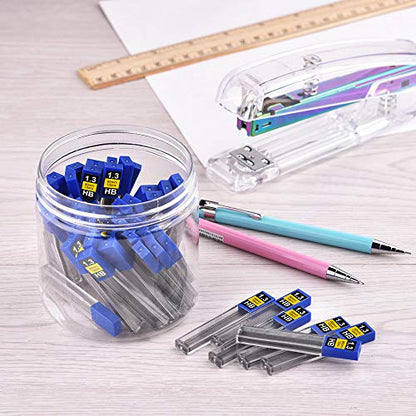 Coopay 720 Pieces Lead Refills 1.3 mm HB Break Resistant Mechanical Pencil Refills, 12 Pack Per Tube, 60 Tubes(1.3 mm) - style: 1.3 mm