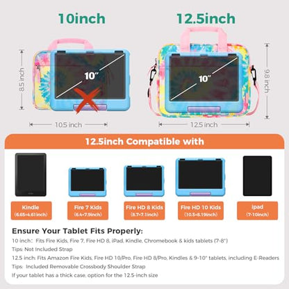 Choco Mocha Kids Tablet Sleeve Bag for Boys & Girls, (10-12.5Inch) - color: Starry Sky-purple 12.5inch, size: 12.5inch(12.5 x 9.8 x 1.3)