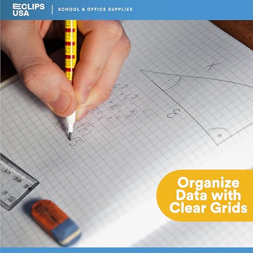 Composition Notebooks, Quad Ruled, Graph Paper Composition Notebook, Graph Composition Notebook, 100 sheets, 9.75″ x 7.50″ (6 Pack) - style: 6 Pack