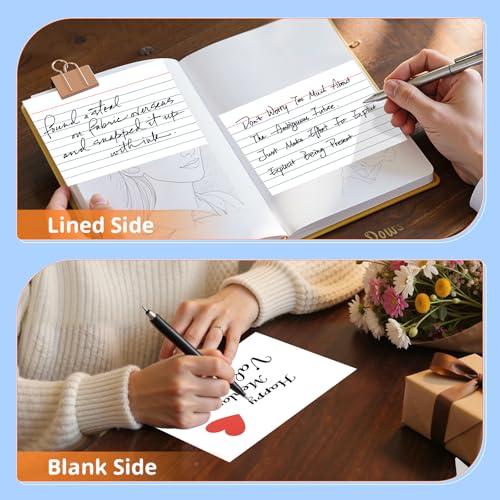 Index Cards 4x6, White Flash Cards, Lined Flashcards Notecards | Note Cards for Studying, 180GSM Study Card, School Supplies, 200 Count, 5 Pack of 40 - color: White-6P, size: 4x6 Inch
