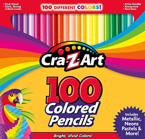 Cra-Z-Art Colored Pencils 100 Assorted Colors - Back To School Supply List Essential, Bulk Pack for School Supply Rooms and In Class For Teachers - size: 24 Count (Pack of 12)