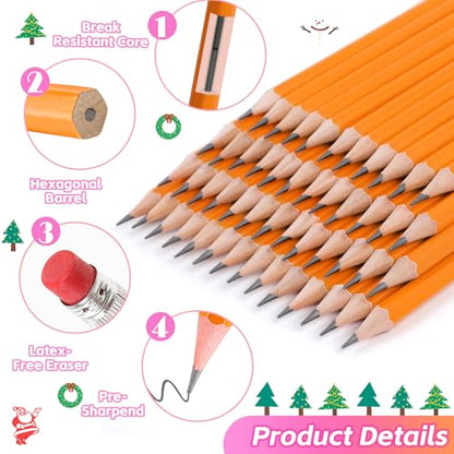600 Pack #2 HB Pencils Bulk, Pre Sharpened, Number 2 Pencils, Yellow | School Supplies Teacher Office Essentials Accessories, Number 2 HB Graphite Pencils for Writing, Drawing and Sketching - size: 1 Count (Pack of 600)