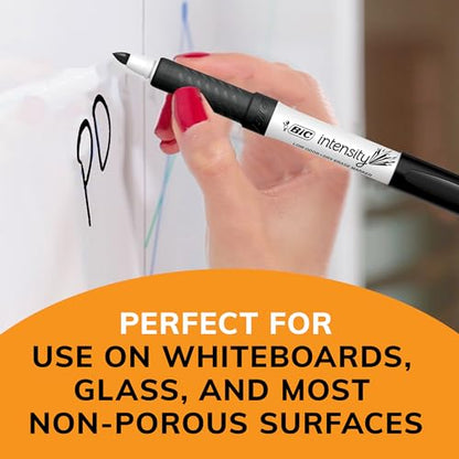 BIC Intensity Black Low Odor Dry Erase Markers, Fine Tip, 175-Count Pack of Erasable Markers With Low-Odor Ink for a Pleasant Writing Experience