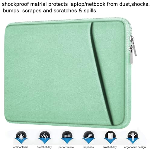 Askuko Laptop Case 14 inch, Shockproof Protective Computer Cover, Durable Carrying Bag Laptop Sleeve Compatible with 14"" MacBook Air/Pro HP Asus Lenovo Notebook, Light Blue - color: Light Blue, size: 14 inch