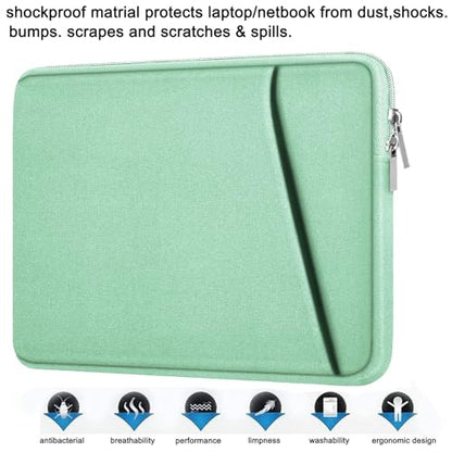 Askuko Laptop Case 14 inch, Shockproof Protective Computer Cover, Durable Carrying Bag Laptop Sleeve Compatible with 14"" MacBook Air/Pro HP Asus Lenovo Notebook, Light Blue - color: Light Blue, size: 14 inch