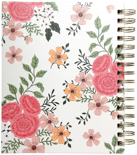 WORLD TRAVELER 2026 Planner Weekly & Monthly Hardcover Spiral Agenda | Hardcover Spiral Lay-Flat Binding, Weekly and Monthly Planning Pages, January to December 2026, 7x8.75 Compact Format - color: Multi/Floral