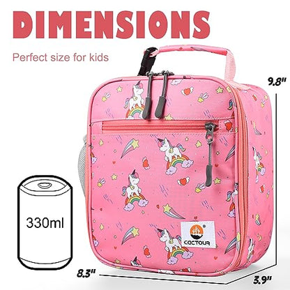 CaCTOUR Lunch Box Kids,Premium Insulated Lunch Bag for Girls Boys,Soft Bag Mini Cooler Back to School Thermal Reusable Lunch Bag for Work School Picnic (Star Rainbow) - color: C-Star