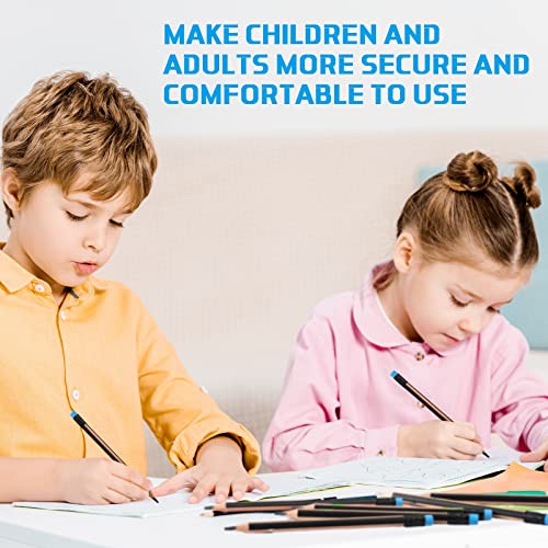 Seajan 96 Pcs 2b Jumbo Pencils, Big, Fat, Thick, Triangular Grip 7 Inch Large Pencils Refill with Eraser for Beginners Office Christmas Gifts(Black) - color: Black, style: 2B
