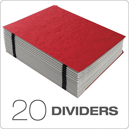 Pendaflex Expanding Desk File, Alphabetic (A–Z), Letter Size, Red, Each (11017) - color: Red, style: A-Z