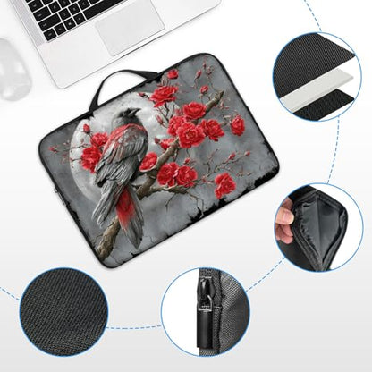 10" Laptop Sleeve with Handle, Crow Water‑Resistant Tabet Carrying Case for 11 inch iPad 2025/11" iPad Air M3/ 11" iPad Pro M5 M4/ 11" Galaxy Tab S9 S8 / Lenovo Tab M11 - color: Crow, size: 10-11 inch Devices