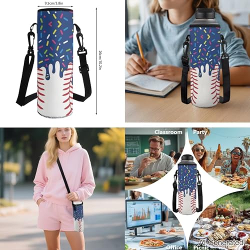 Navy Baseball Backpack for Boys 8-12 4 Piece Kids Ice Cream Backpack with Lunchbox Reinforced Pencil Case Water Bottle Slot Back to School Practical Gifts - color: Navy