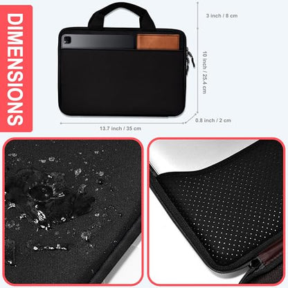 Hseok Laptop Case 13.3-14 Inch Sleeve,TSA Shockproof Computer Handbag,Compatible with MacBook Neo/Pro 14 M5/M4/M3/M2/M1,All Models 13.3" MacBook Air/Pro,XPS 13/14,Most 13-14 Notebooks,B01k01 - color: B01k01