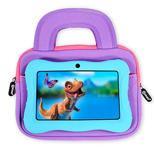 Contixo 10" Protective Sleeve Bag - Compatible with K102 & K103 Kids Tablets, Shockproof & Water-Resistant Carrying Case (Purple) - color: Purple